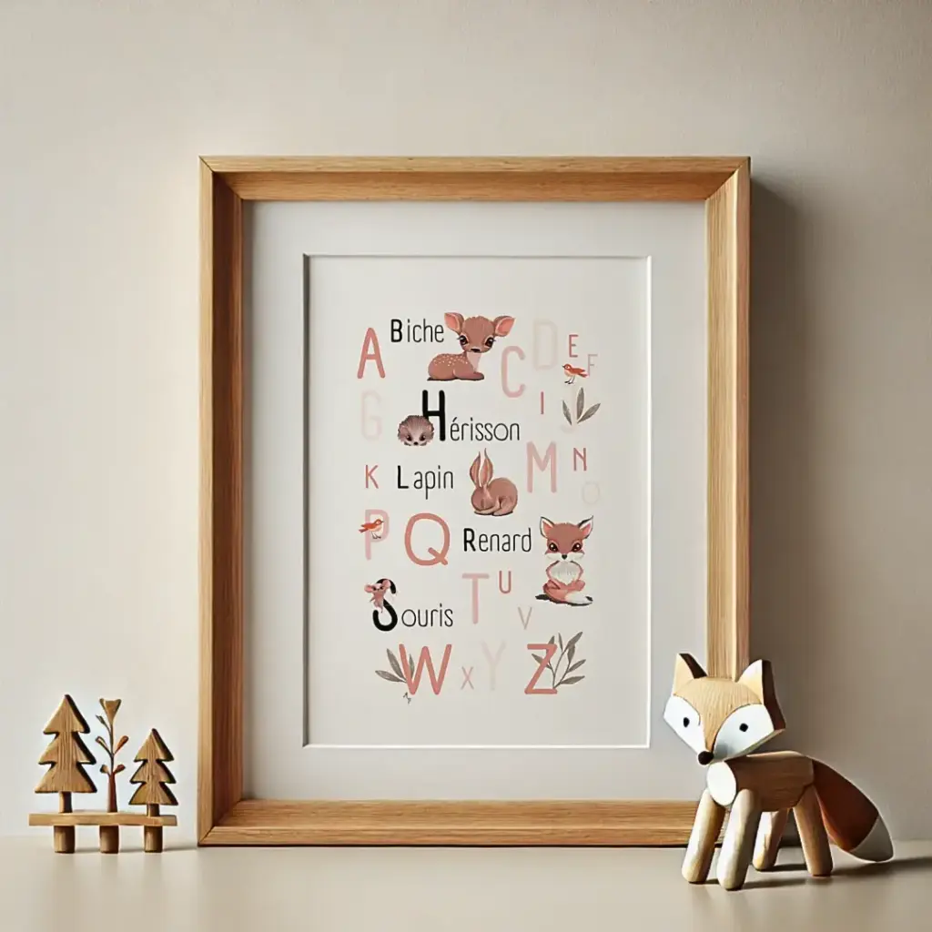 Poster ABC collec' "Into the wood", rose