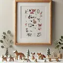 Poster ABC collec "Into the wood", vert