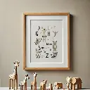 Poster ABC collec "Savane", vert