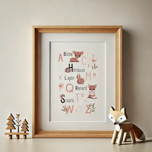 Poster ABC collec' "Into the wood", rose