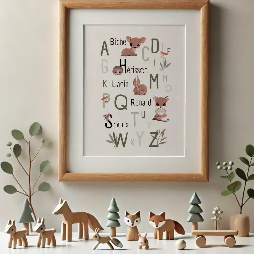 Poster ABC collec "Into the wood", vert